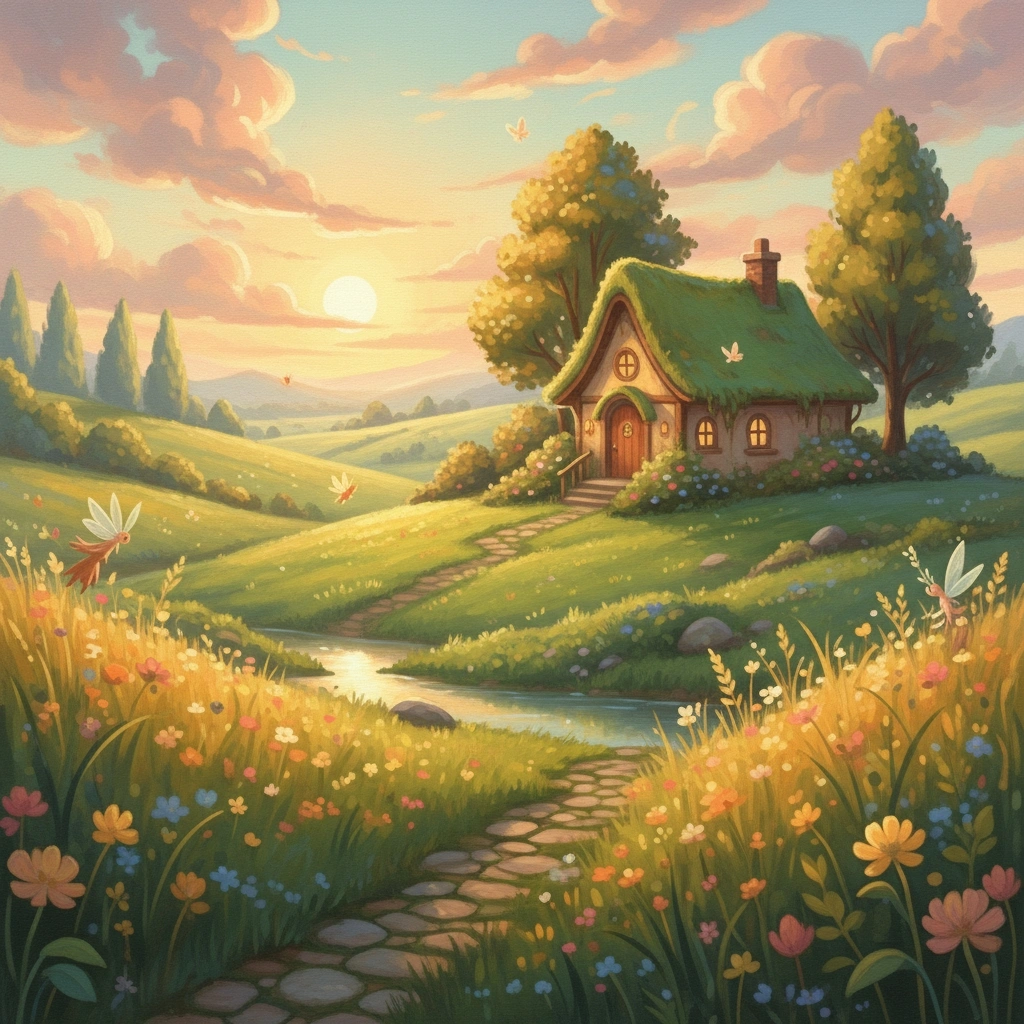 Ghibli fantasy style