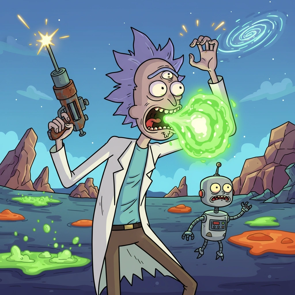 Rick and Morty cartoon