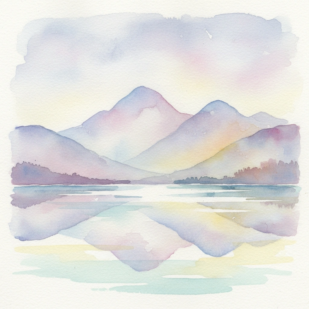Soft watercolor painting