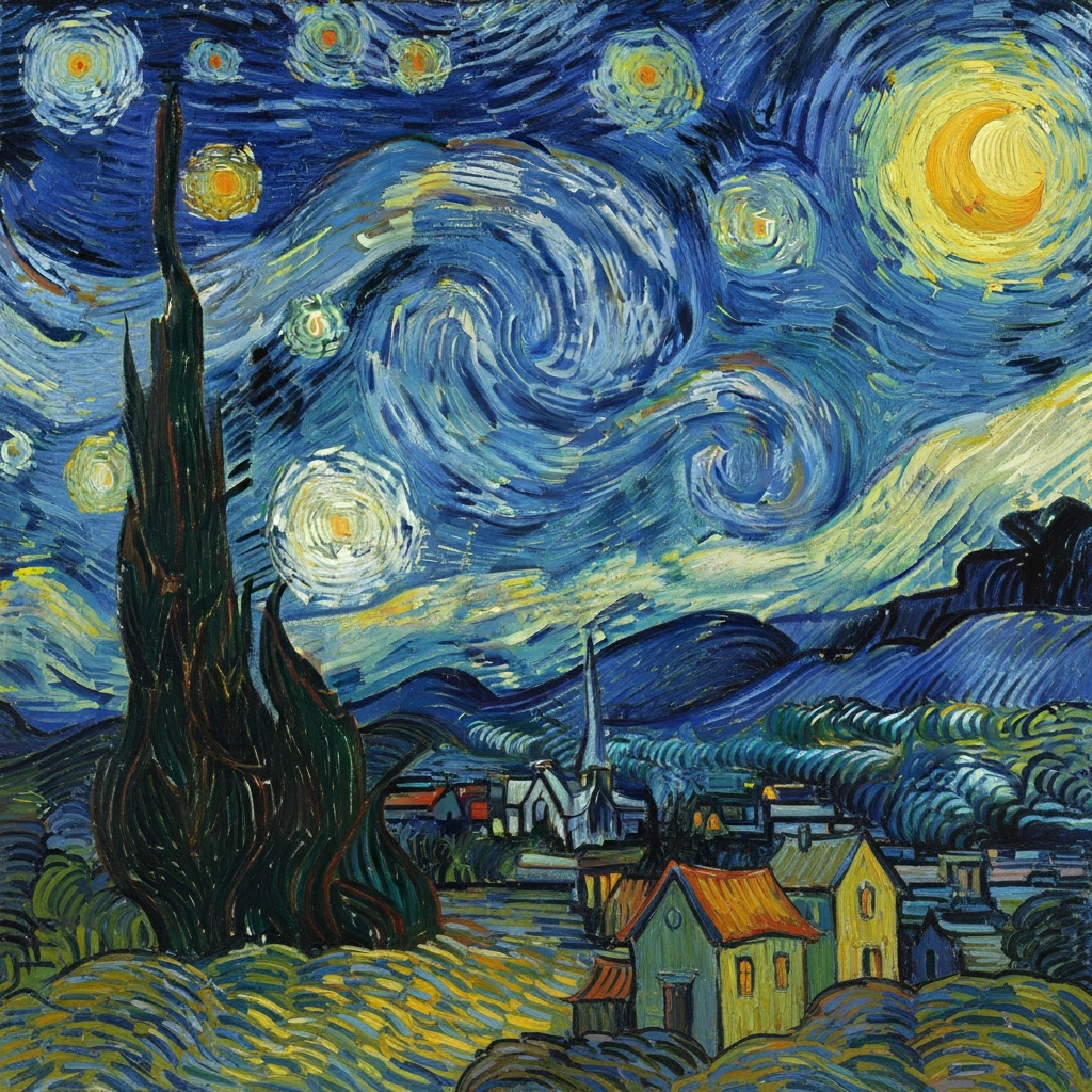 Van Gogh inspired art